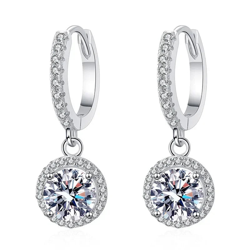 Gaia | 1ct Moissanite Sterling Silver Earrings