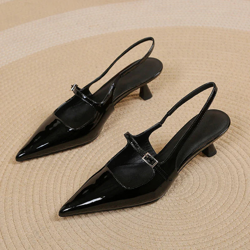 Annaliese | Slingback Kitten Heels