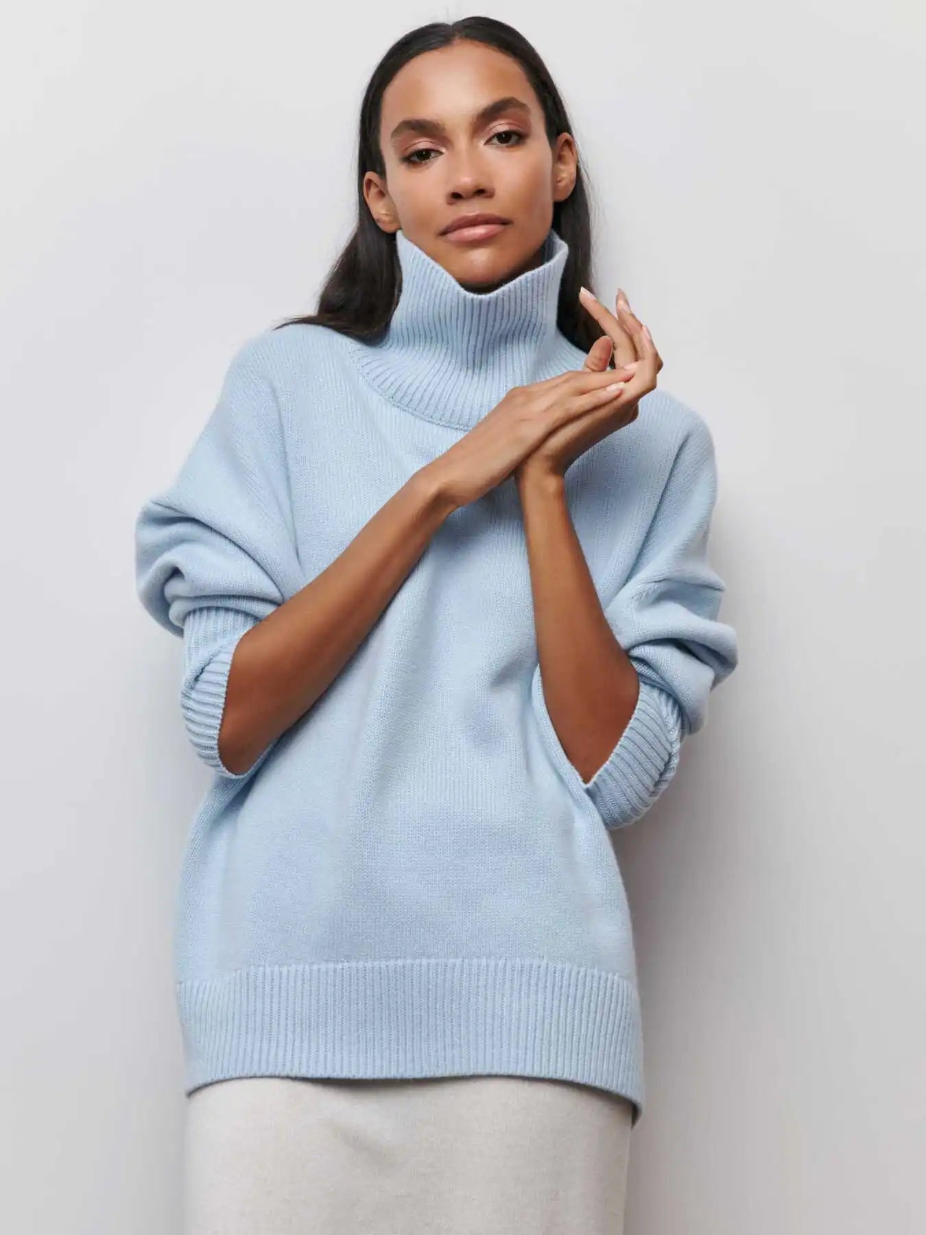 Céleste | Oversized Turtleneck Sweater