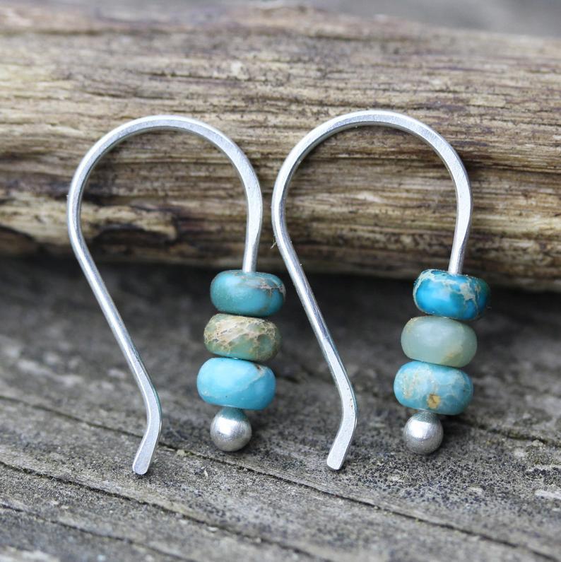 Norma | Turquoise Retro Drop Earrings