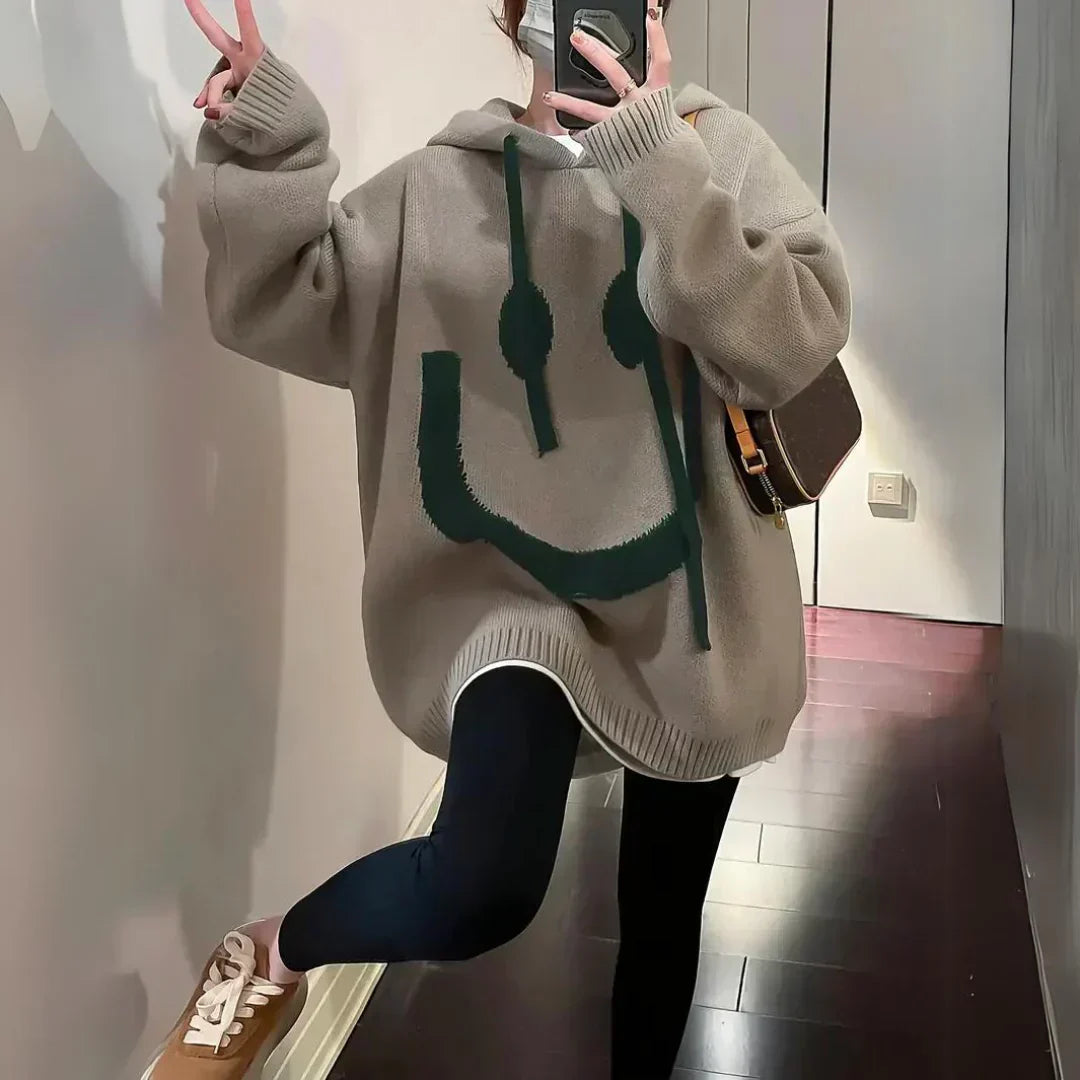 Solène | Oversized Graphic Hoodie