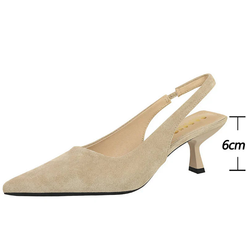 Alondra | Pointed Toe Slingback Heels