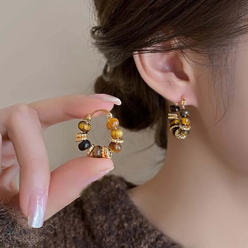 Imani | Vintage U-Shaped Hoop Earrings