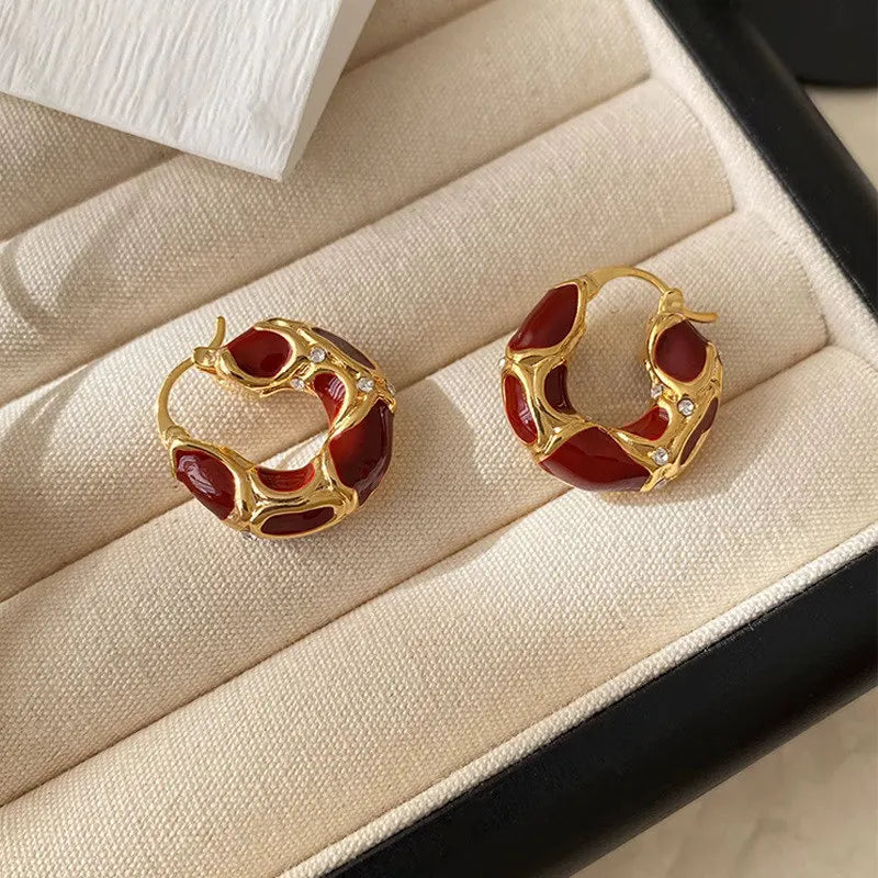 Marcia | Vintage U-Hoop Statement Earrings