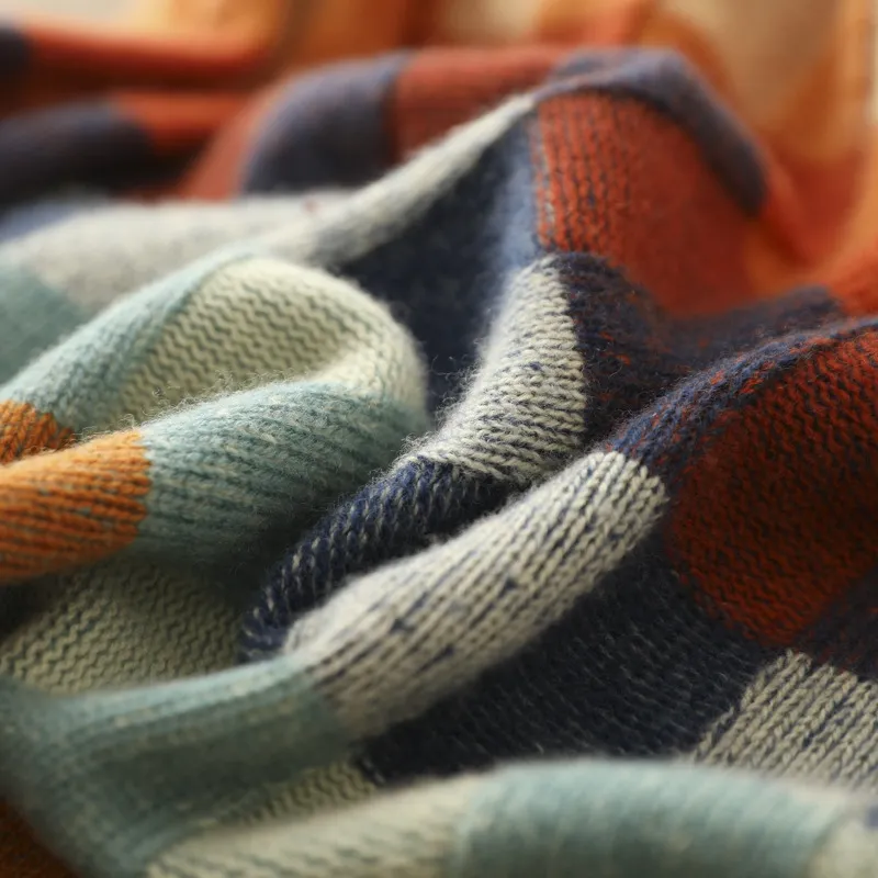 Vivienne | Retro Plaid Cozy Knit Sweater