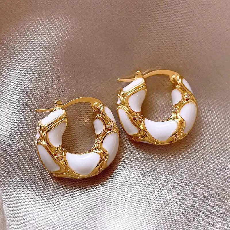 Marcia | Vintage U-Hoop Statement Earrings