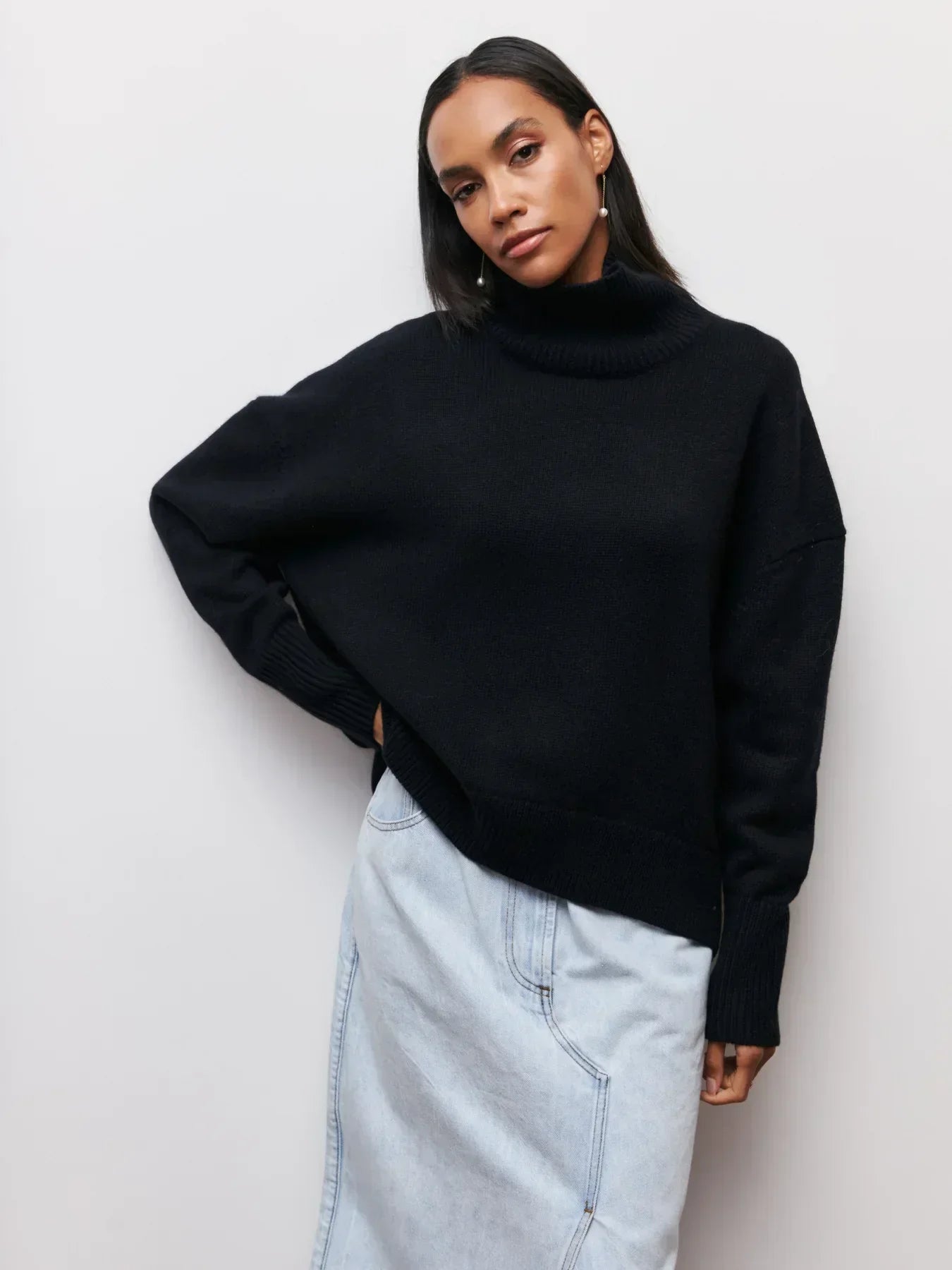 Céleste | Oversized Turtleneck Sweater