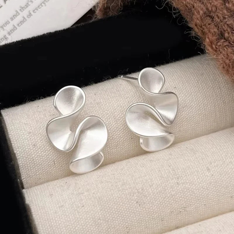 Christine | Gold Flower Stud Earrings