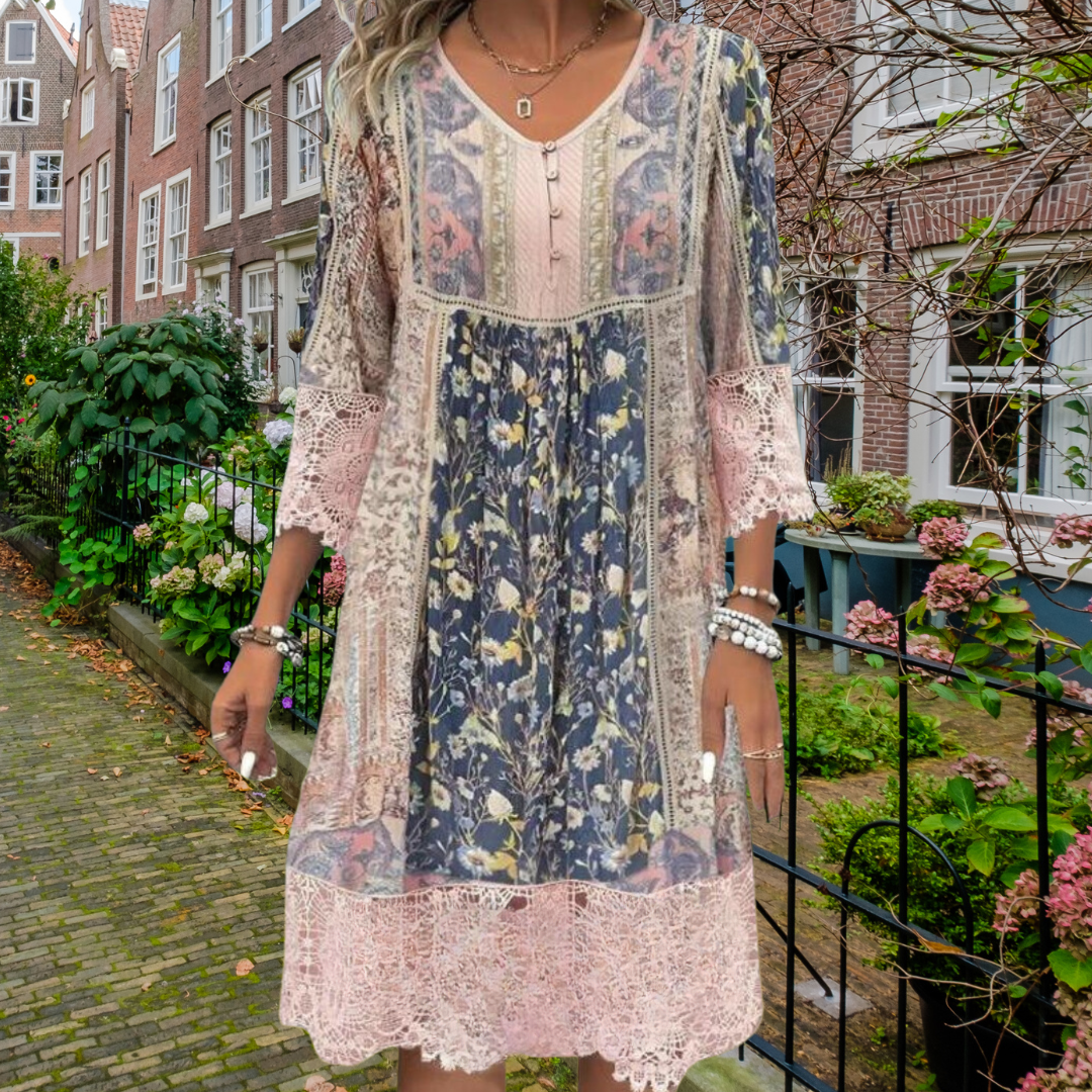 Elinor | Boho Luxe Floral Dress