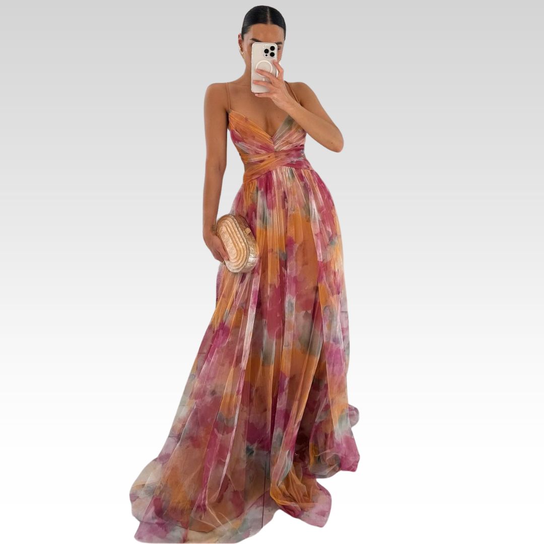 Adara | Elegant Floral Maxi Dress