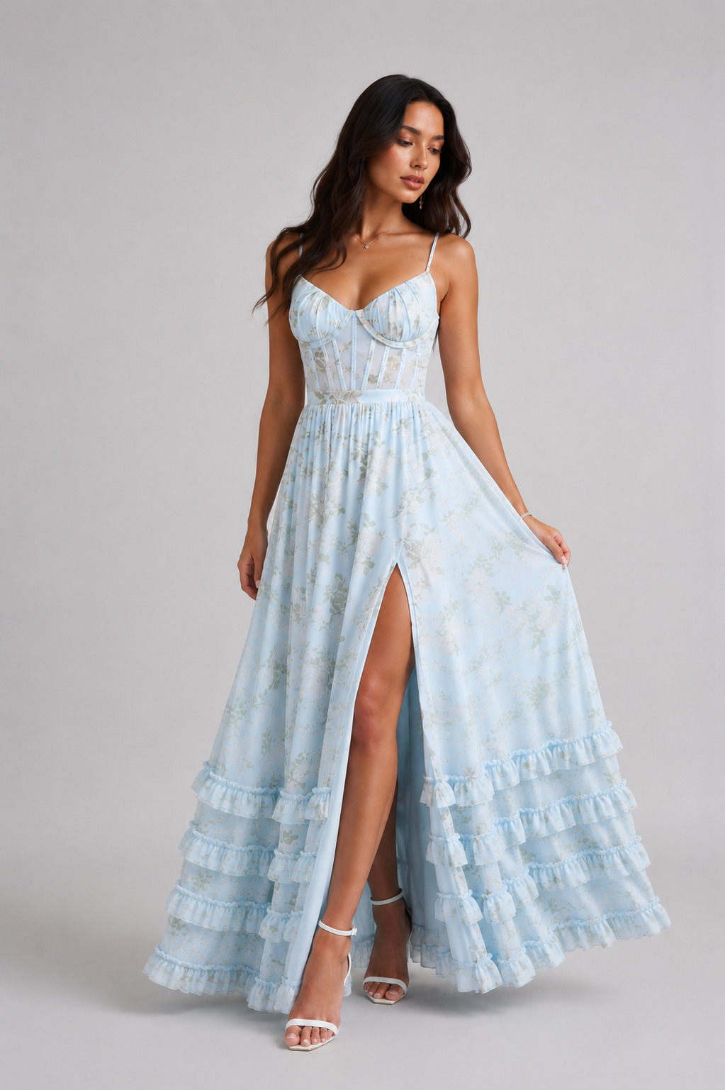 Simone | Whispering Silhouette Midi Dress