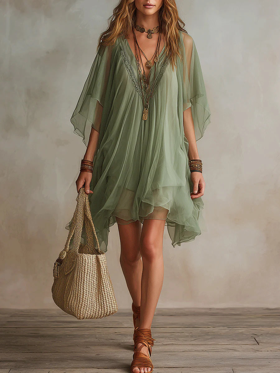 Sheree | Tiered Boho Mini Dress