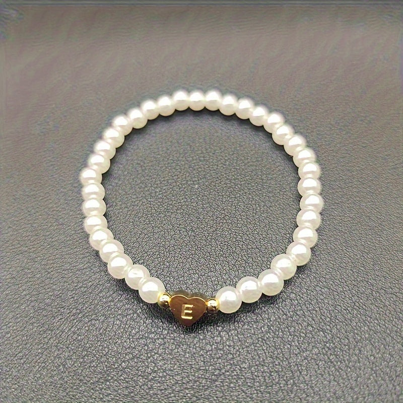 Jocelyn | Initial Heart Charm Bracelet
