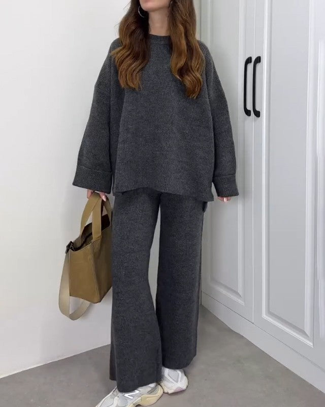 Camille | Cozy Crewneck Two-Piece Set