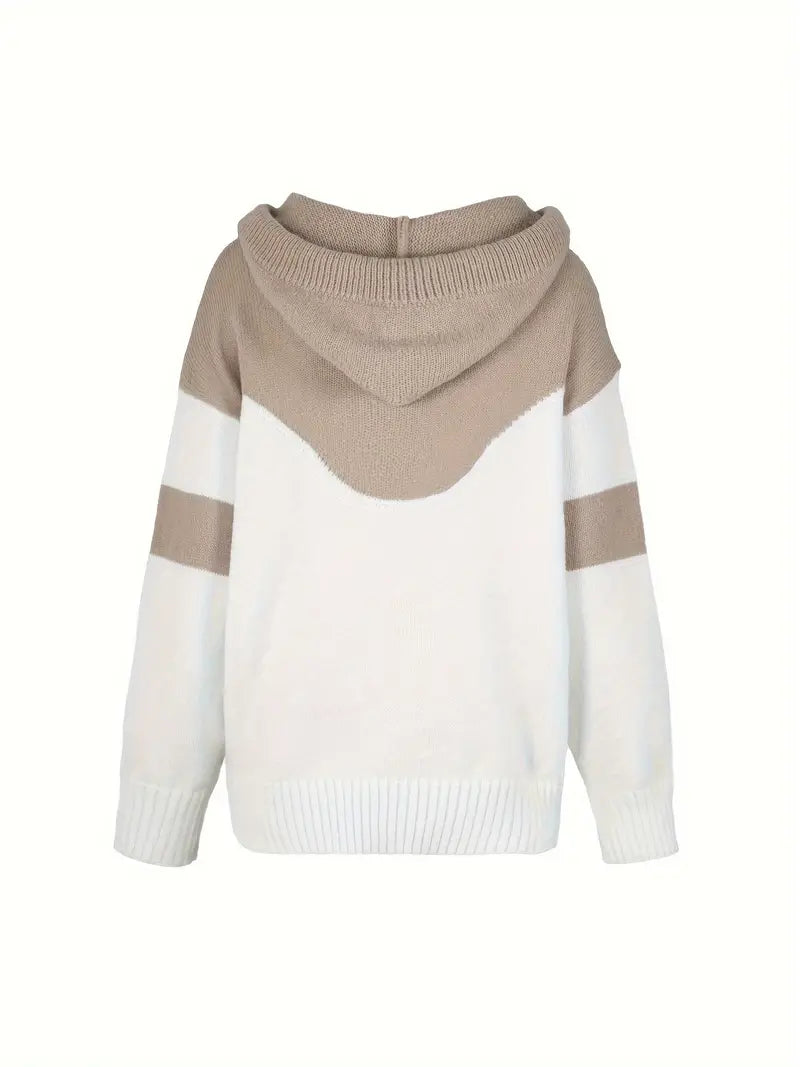 Céleste | Dual-Tone Cosy Relaxed Hoodie