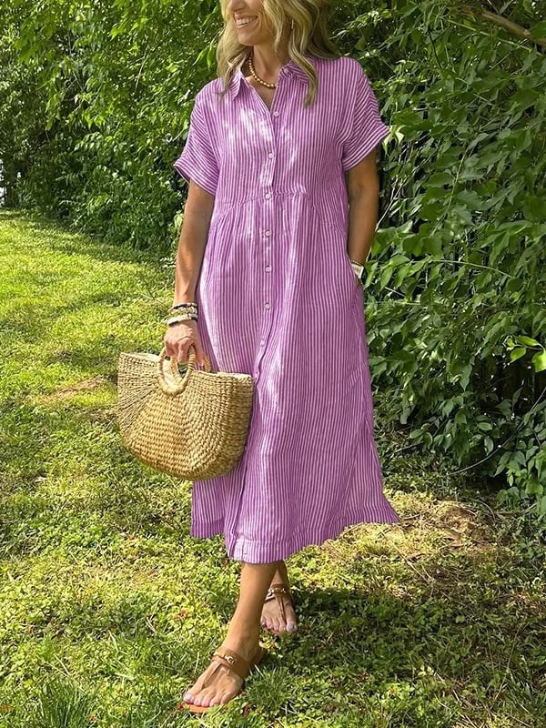 Mae | Striped Shirt Dress, Everyday Elegance