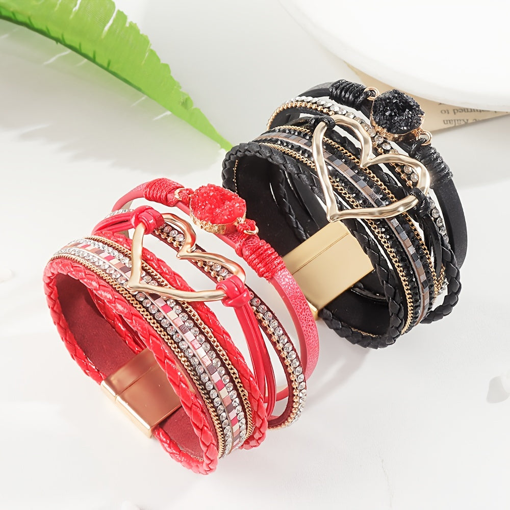 Jennifer | Bohemian Multi-Layer Leather Bracelet
