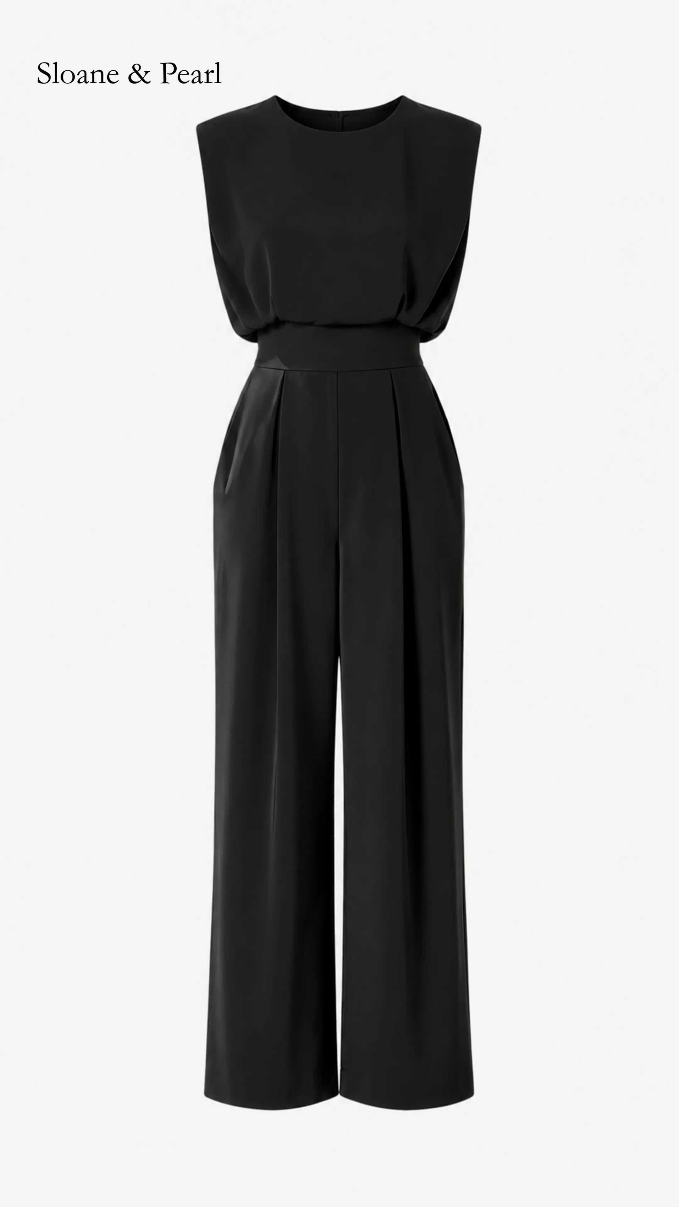 Kristina | Belted Fluid Jumpsuit