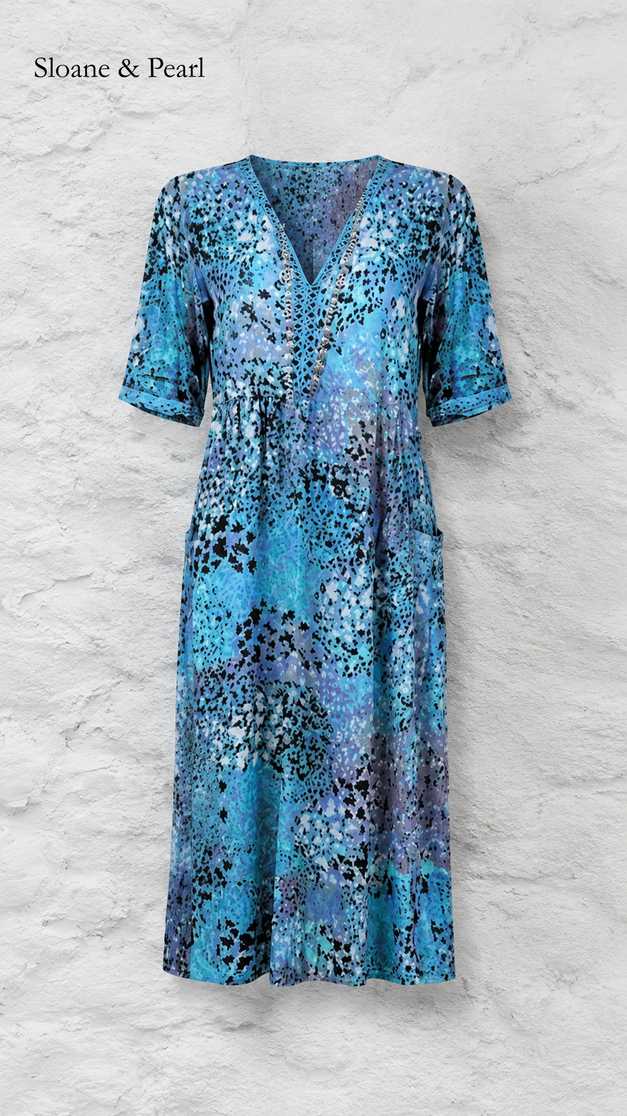 Vonnie | Vibrant Midi Dress Drape