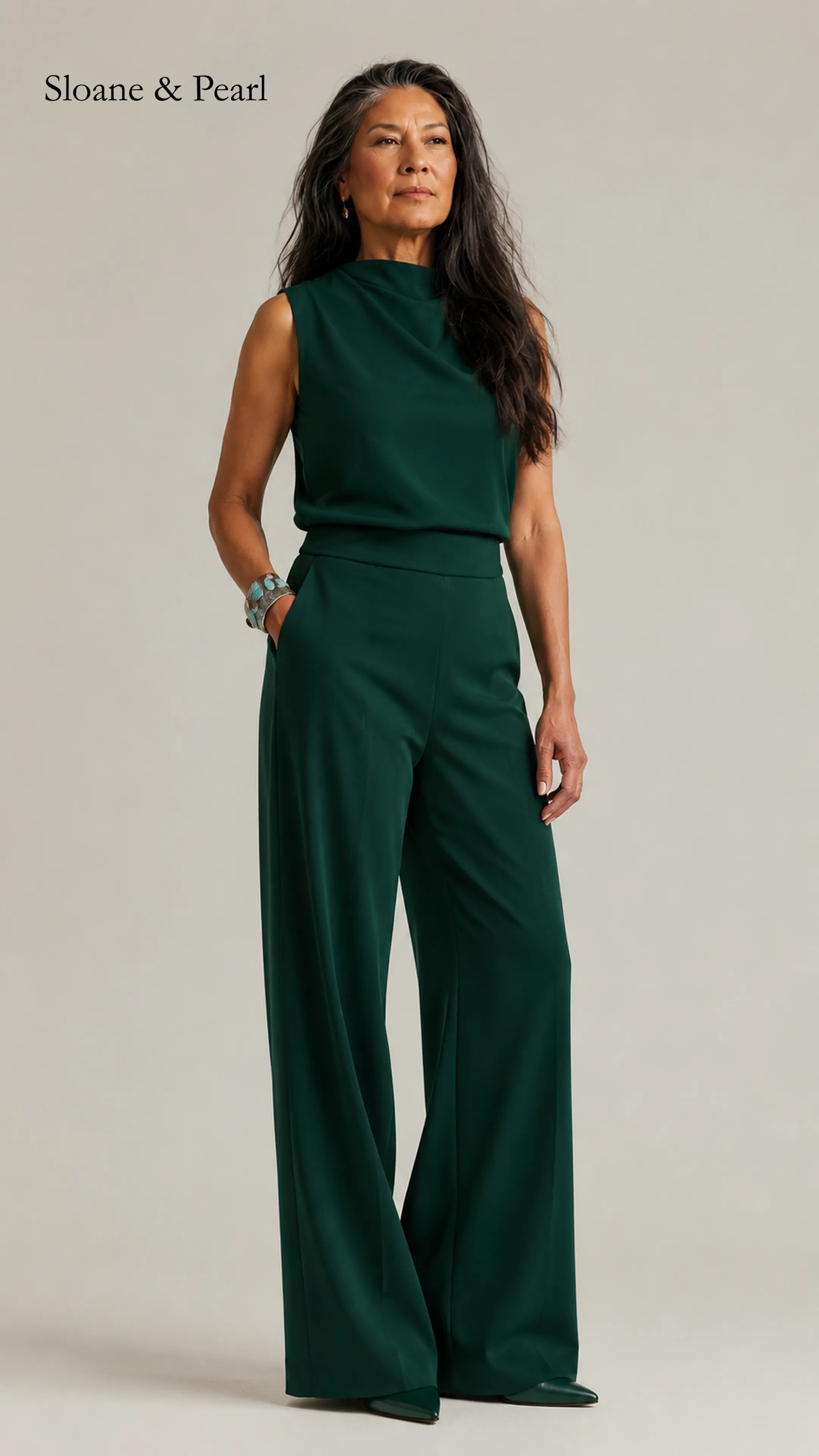Valborg | Sleeveless Wide-Leg Jumpsuit