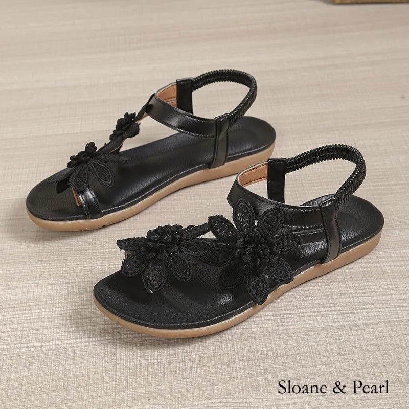 Tyson | Floral Flat Sandal