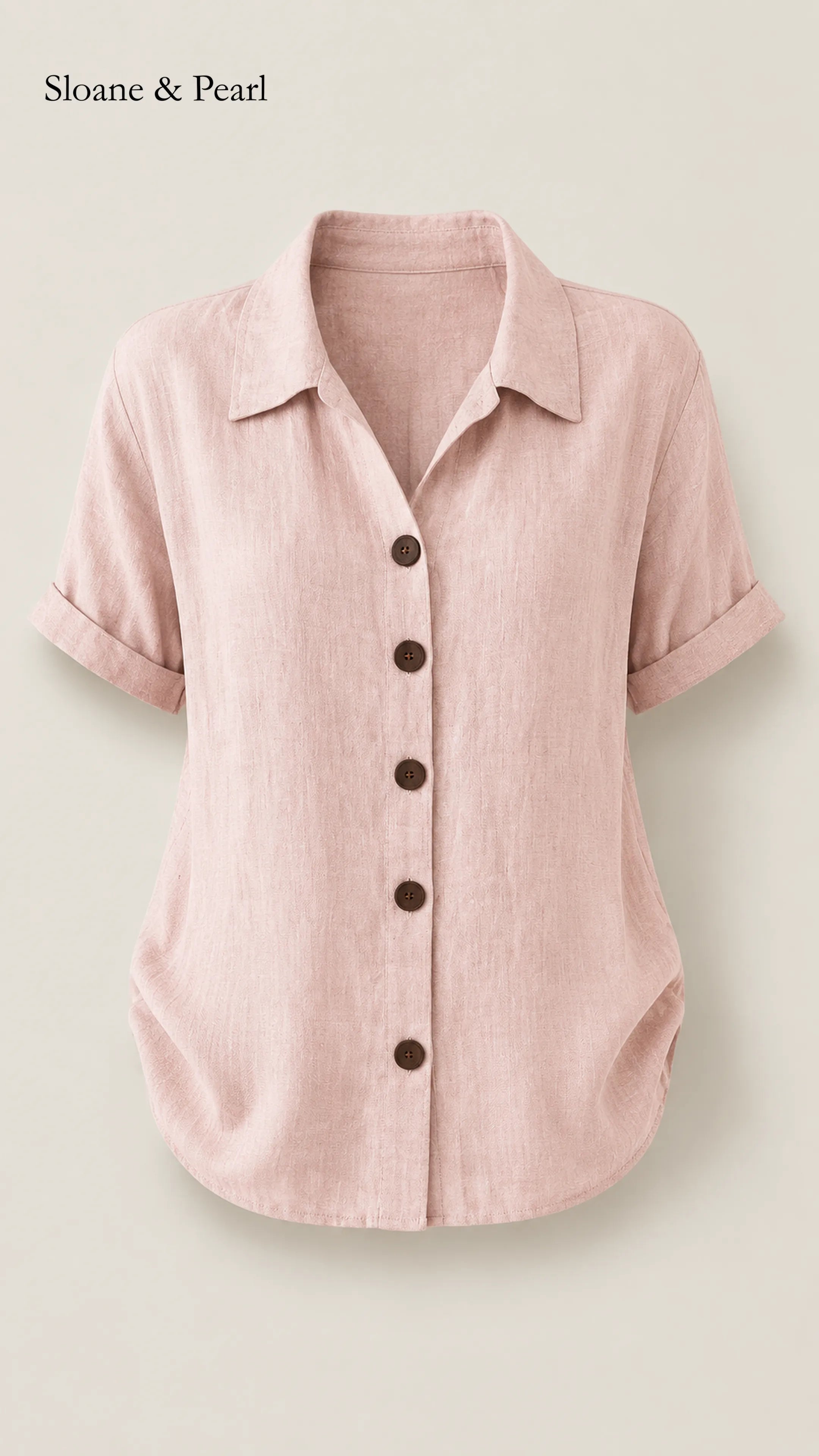 Sudie | Button-Front Cotton Blouse