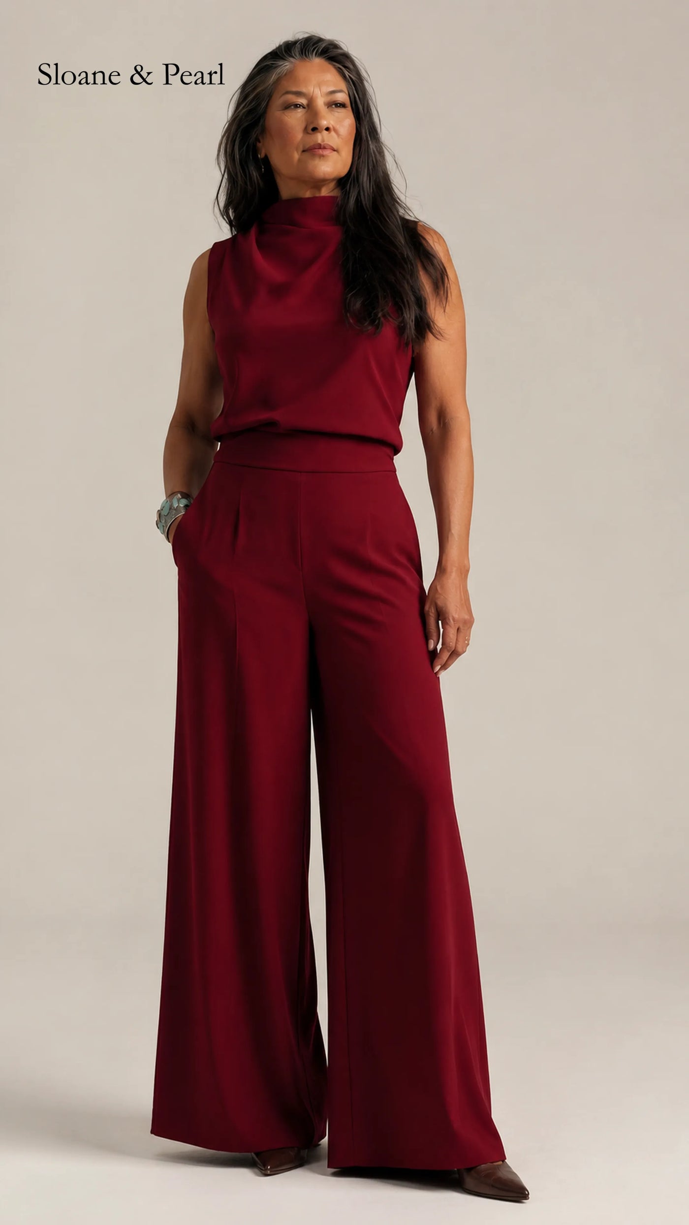 Valborg | Sleeveless Wide-Leg Jumpsuit