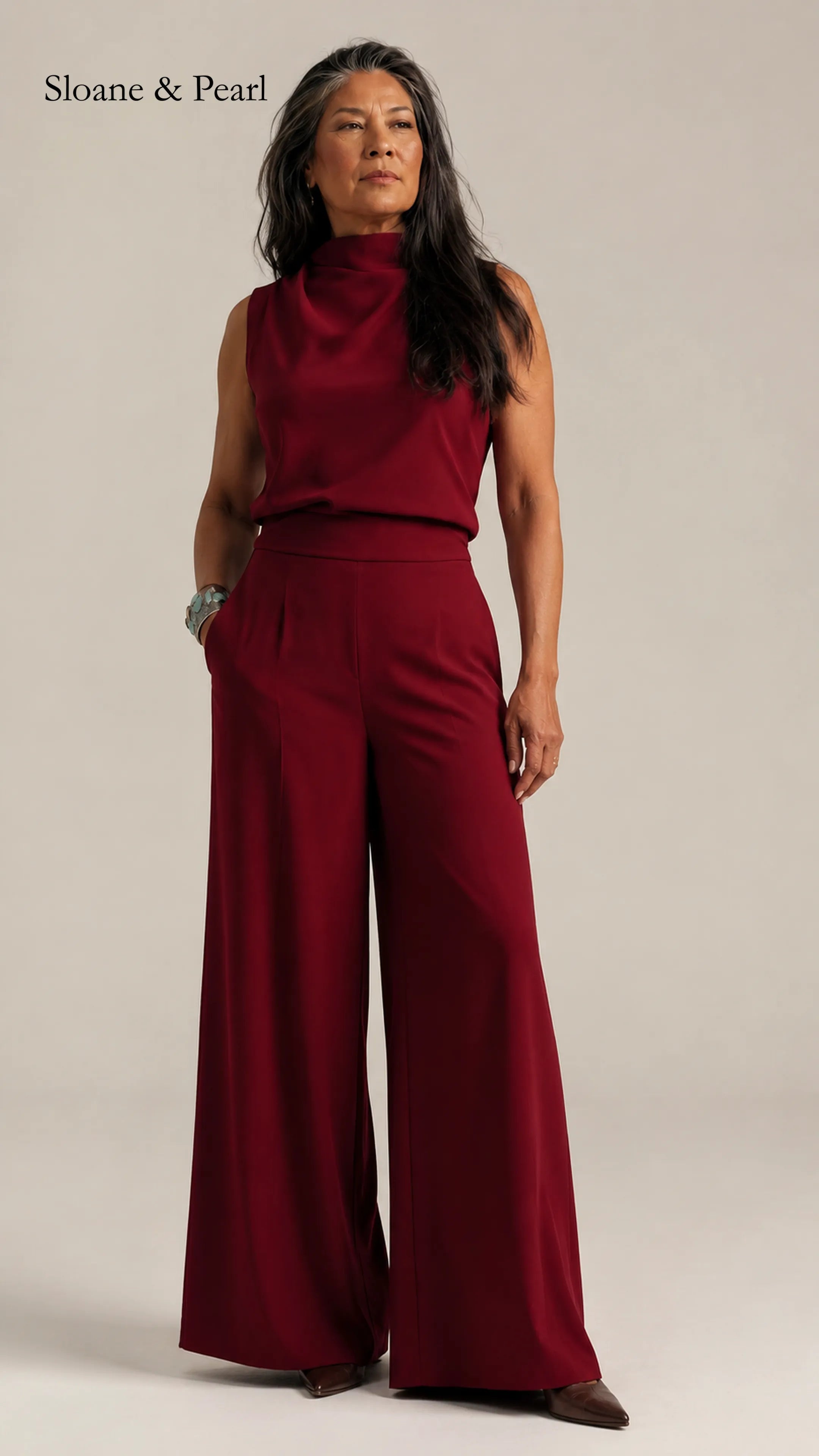 Valborg | Sleeveless Wide-Leg Jumpsuit