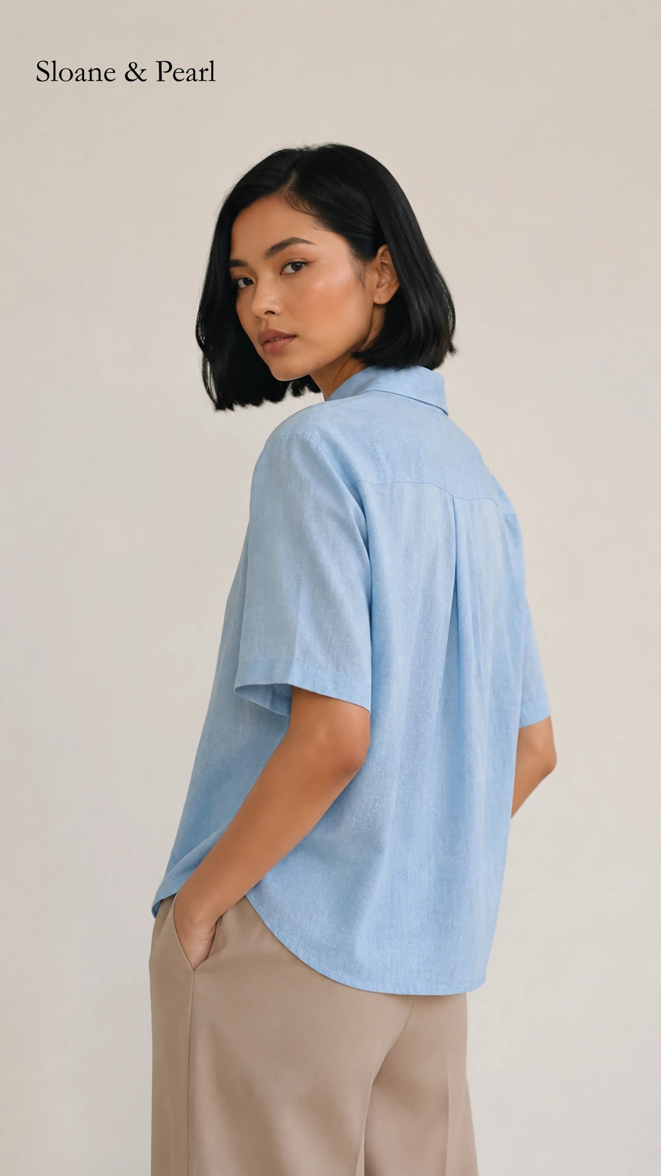Celia | Collar Button-Down Blouse