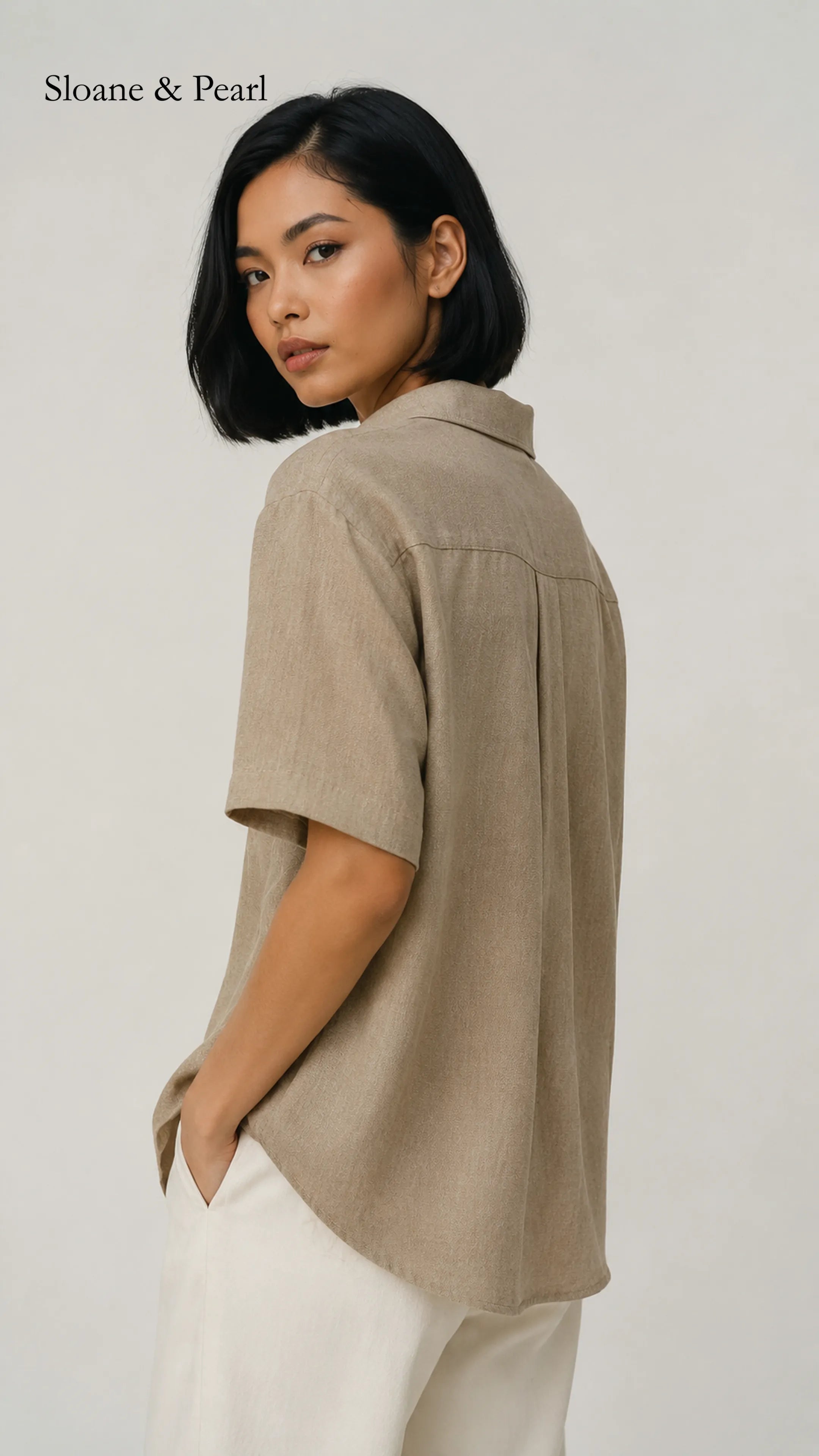 Celia | Collar Button-Down Blouse
