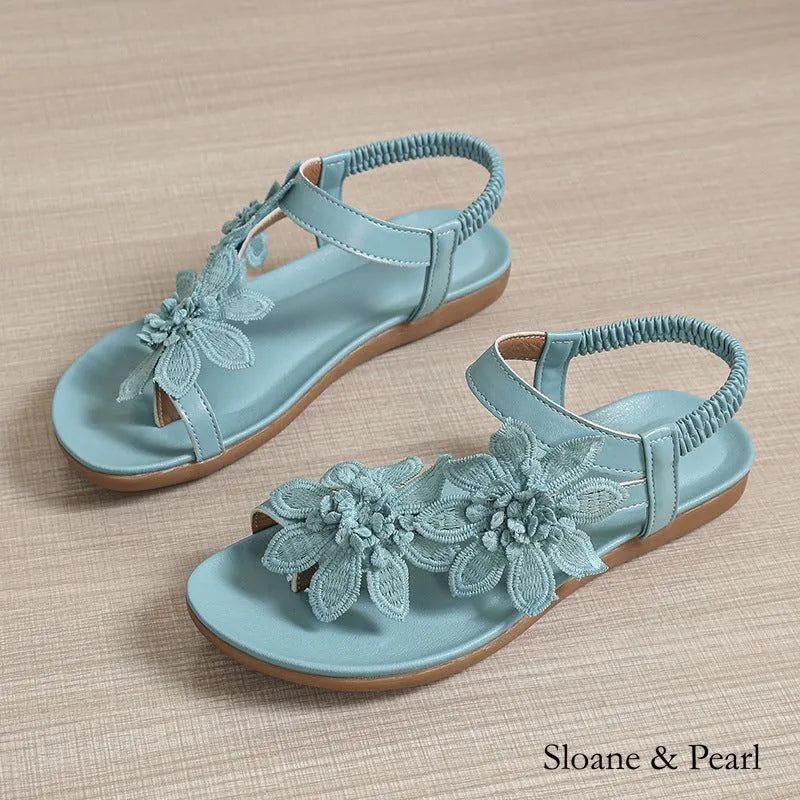 Tyson | Floral Flat Sandal