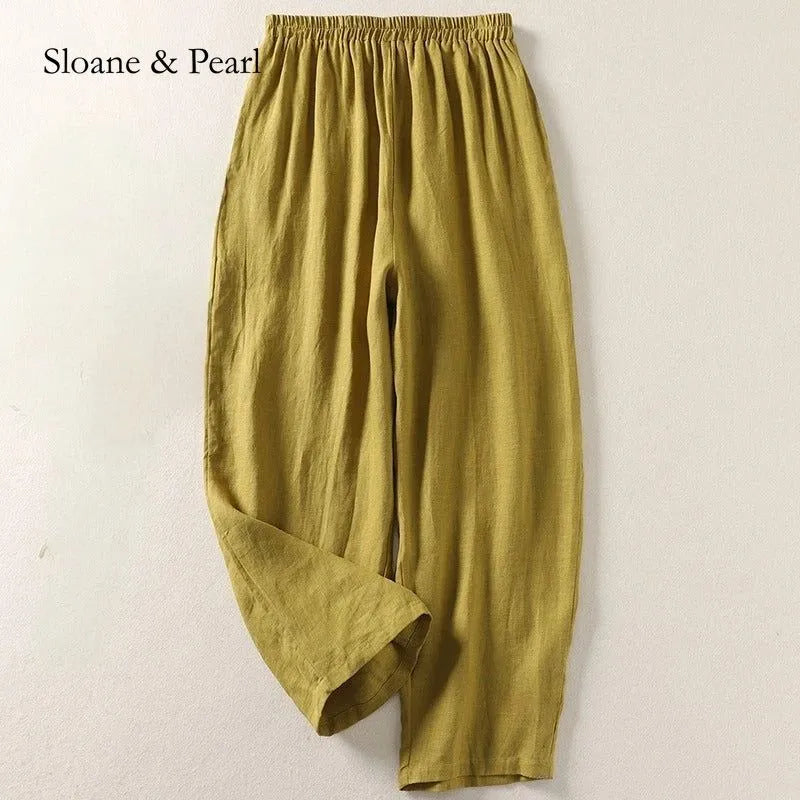 Adalyn | Airy Cotton-Linen Trousers