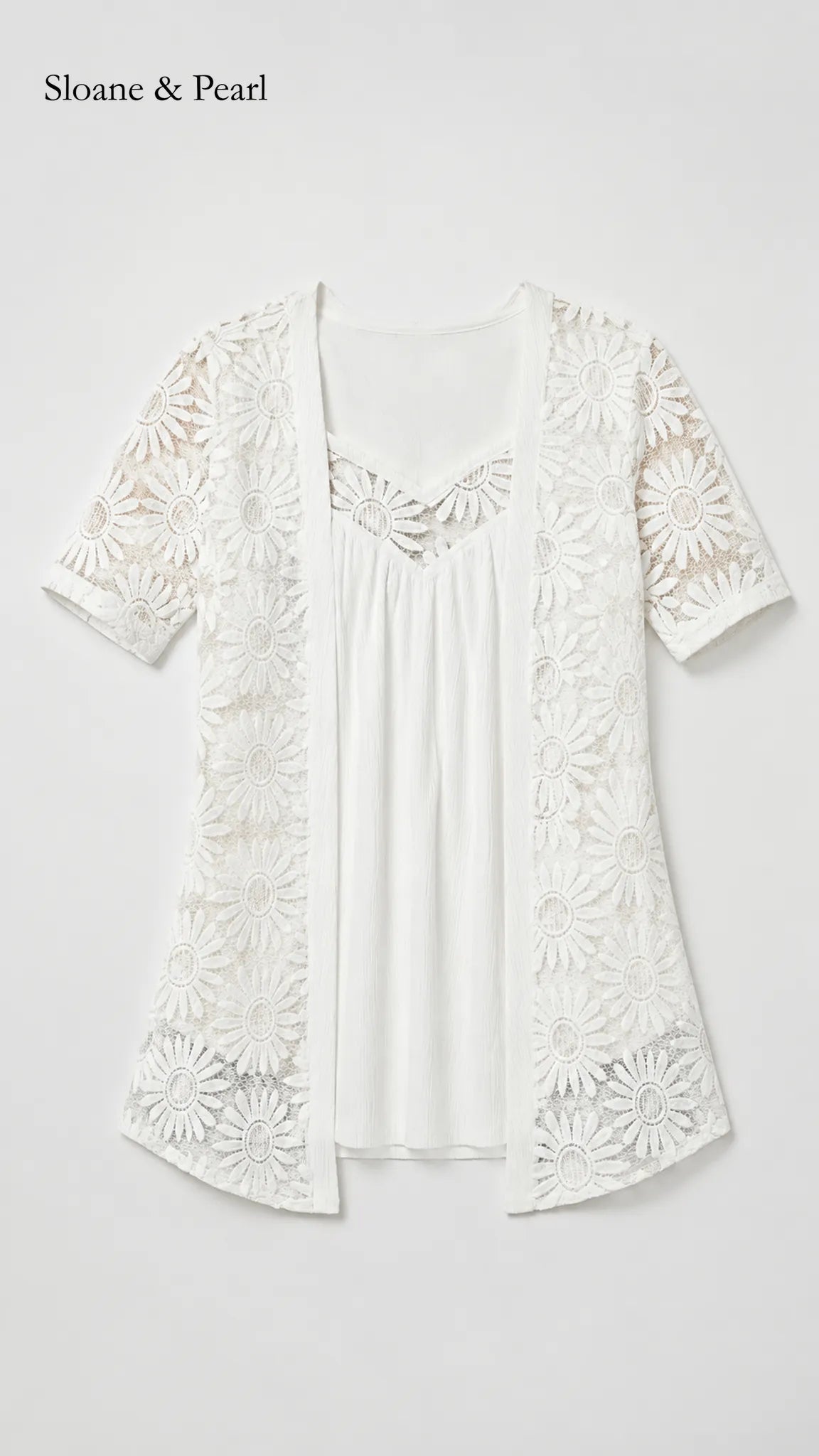 Karla | Lace Short-Sleeve Blouse