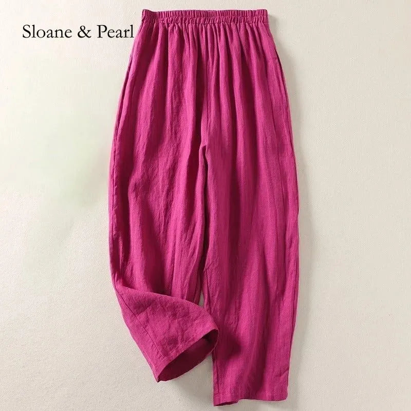 Adalyn | Airy Cotton-Linen Trousers