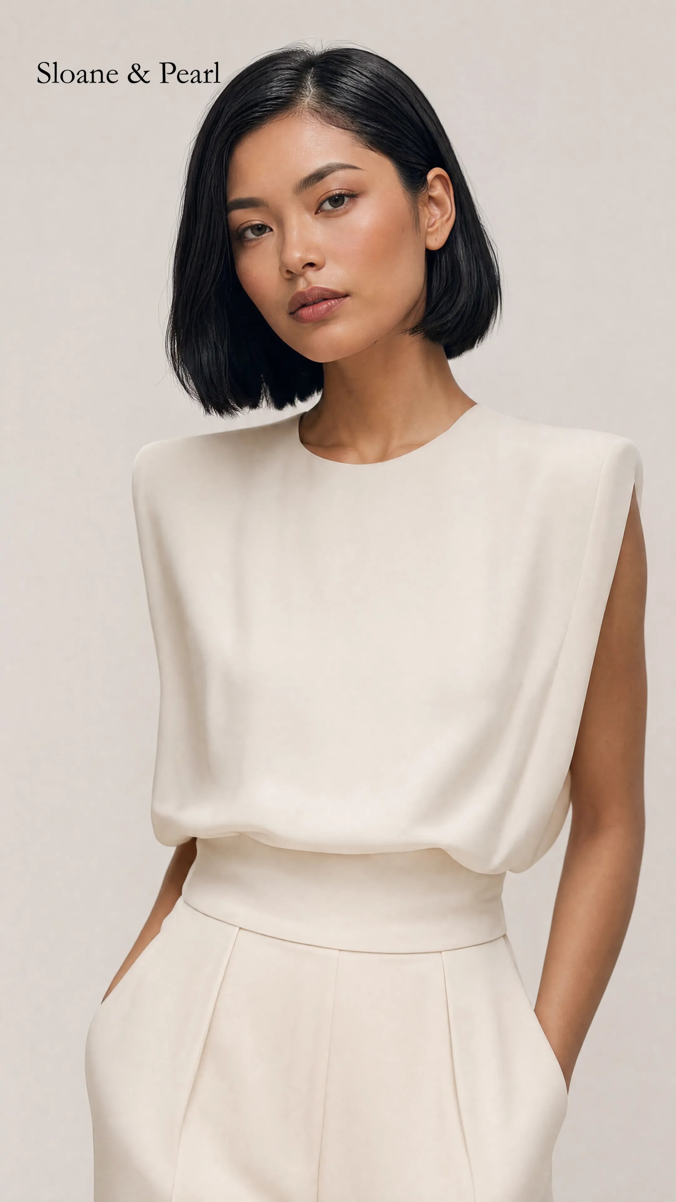 Kristina | Belted Fluid Jumpsuit