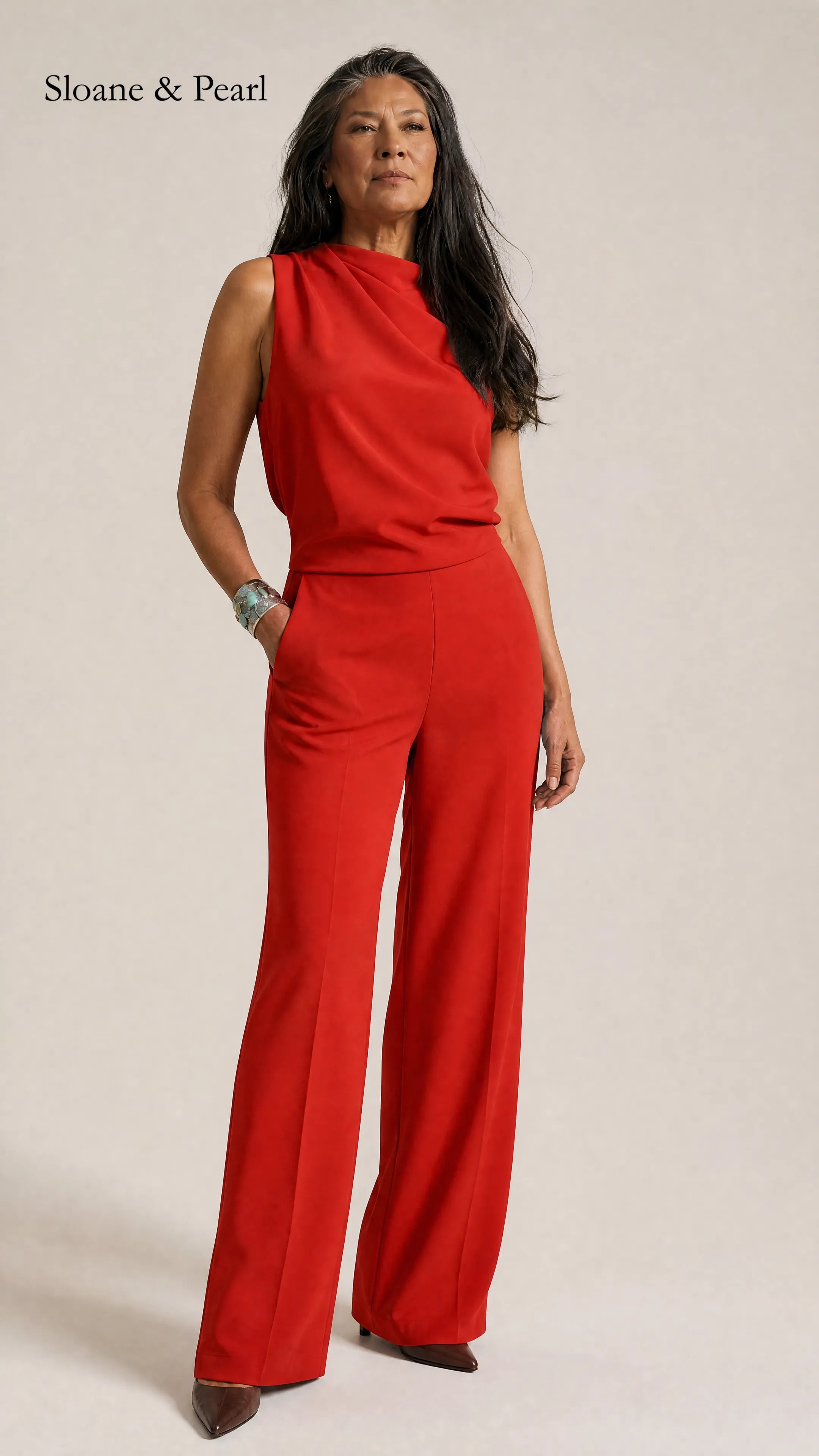 Valborg | Sleeveless Wide-Leg Jumpsuit
