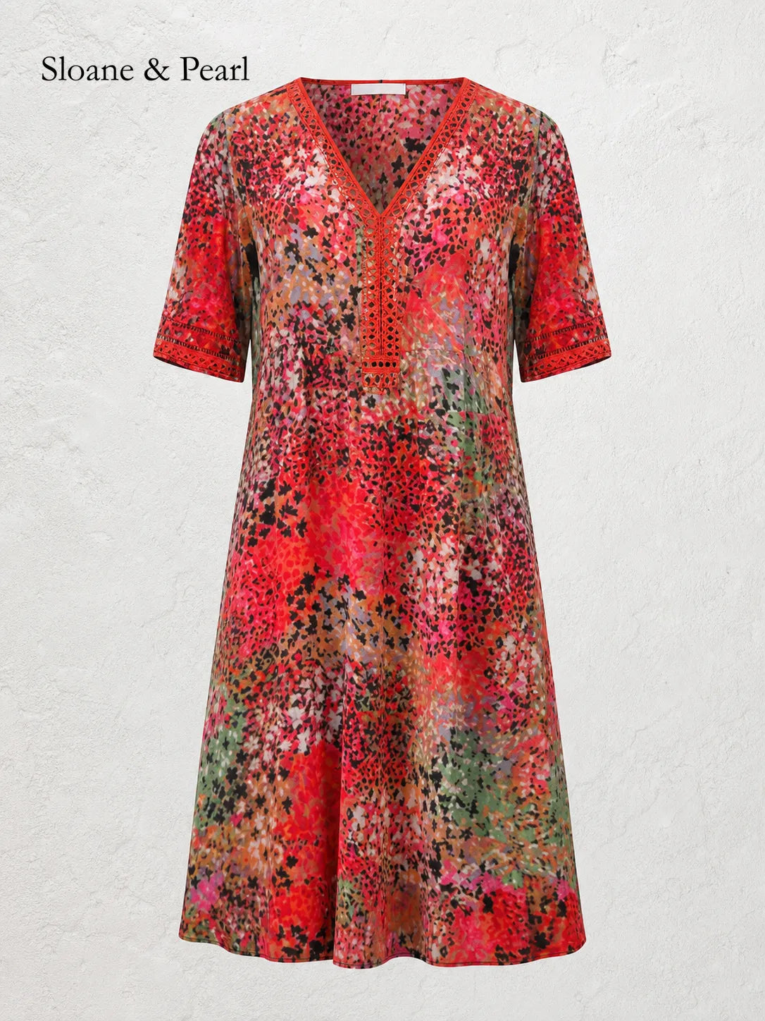 Vonnie | Vibrant Midi Dress Drape