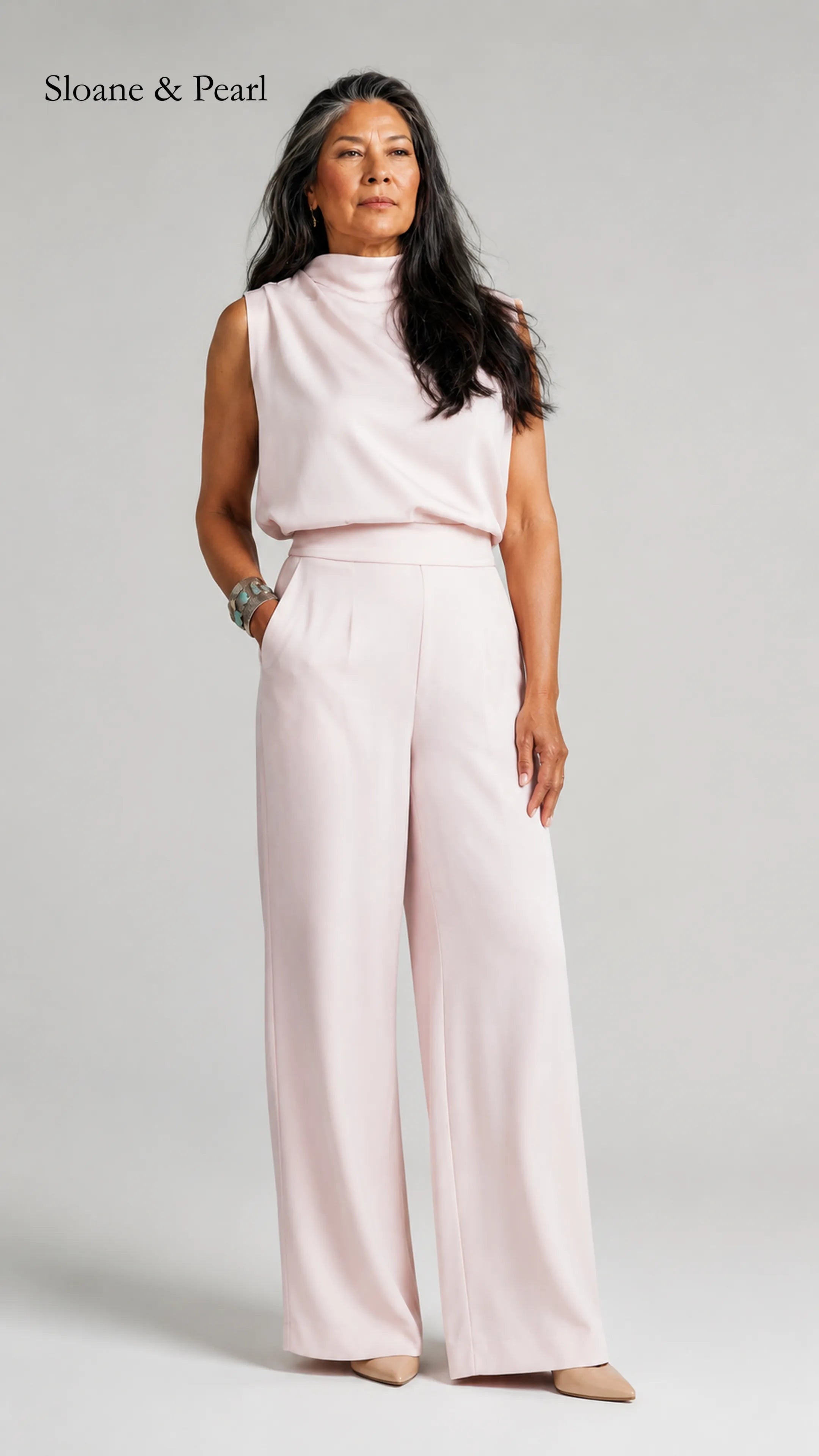 Valborg | Sleeveless Wide-Leg Jumpsuit