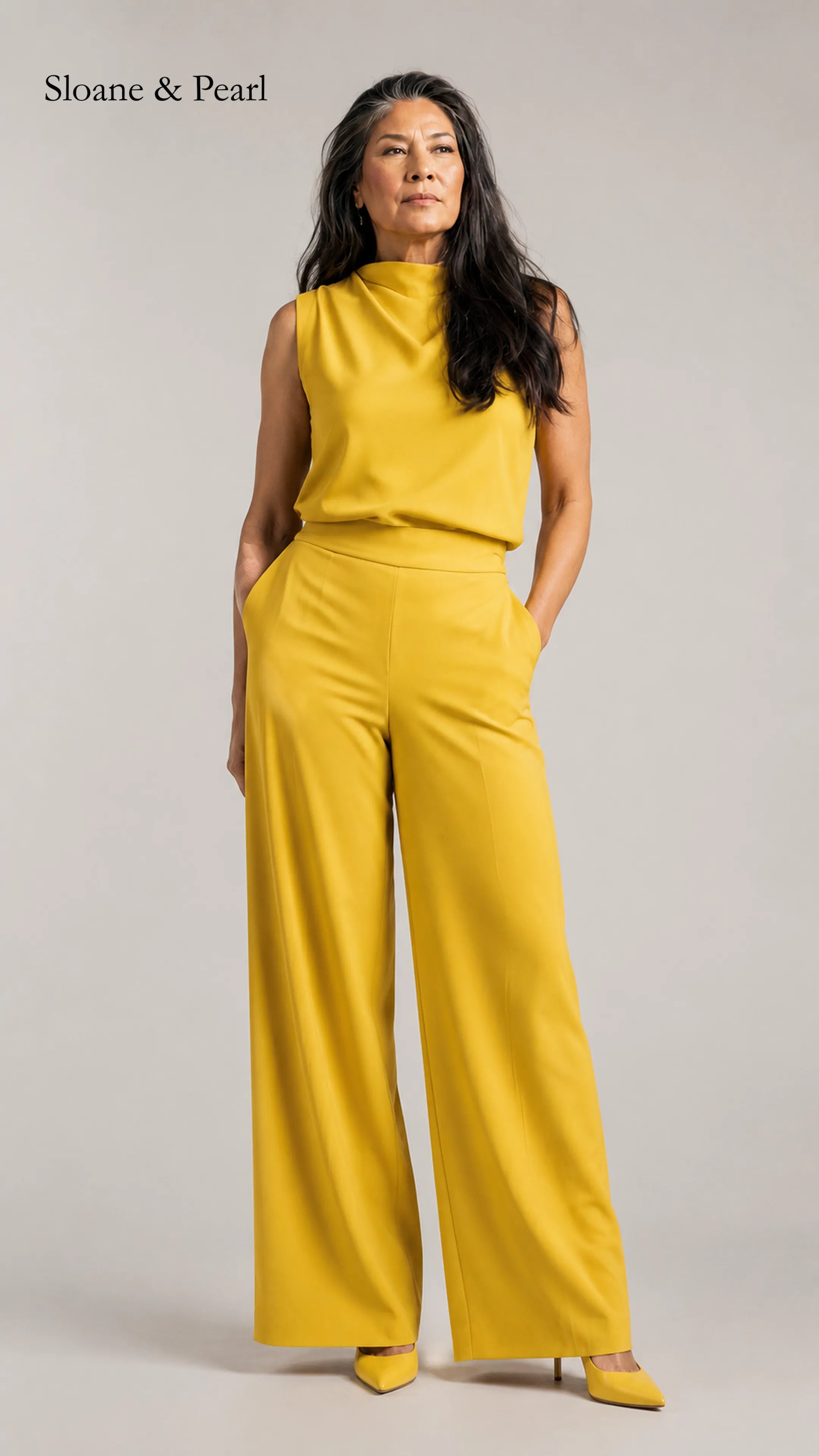 Valborg | Sleeveless Wide-Leg Jumpsuit