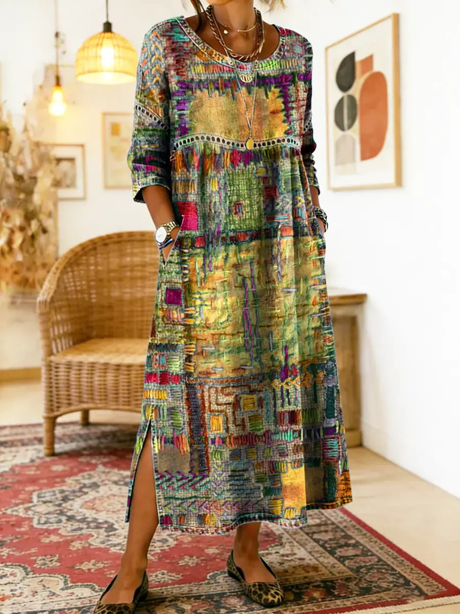 Iyla | Artisan Patchwork Maxi Dress