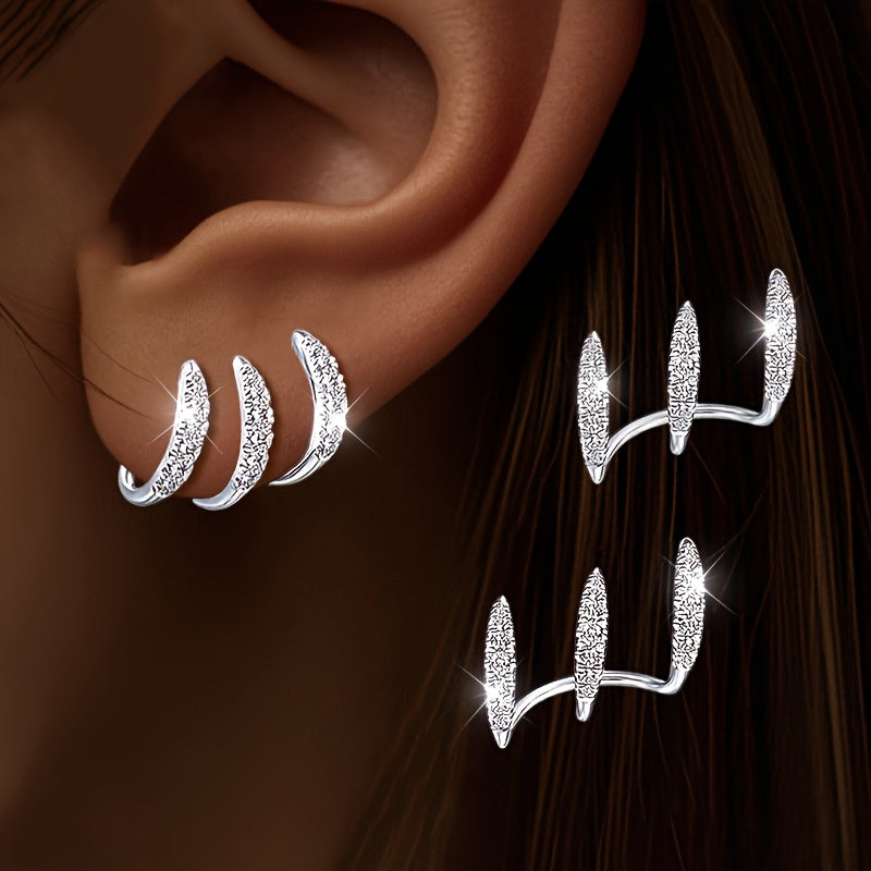 Goldie | Crystal Claw Drop Earrings