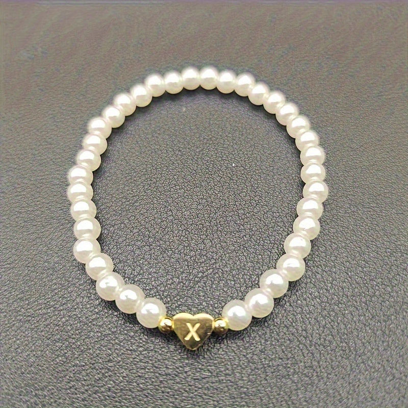 Jocelyn | Initial Heart Charm Bracelet