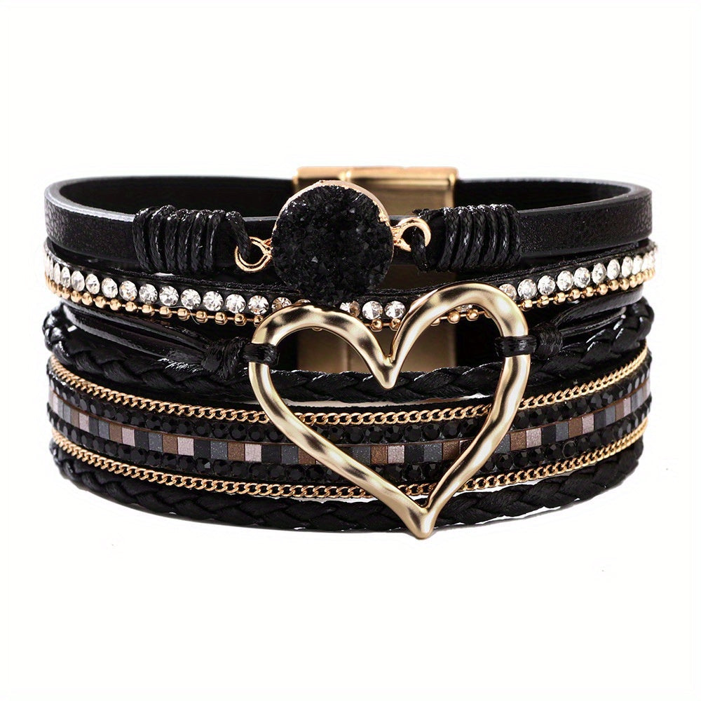 Jennifer | Bohemian Multi-Layer Leather Bracelet