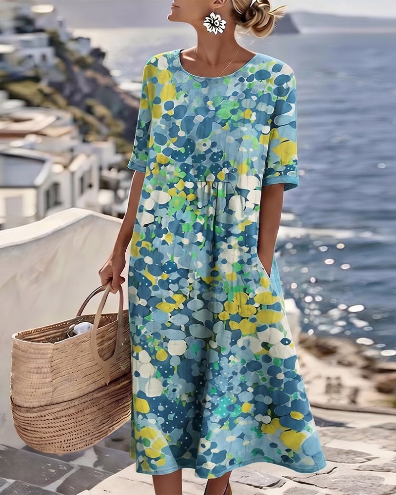Essie | Floral Print Maxi Dress