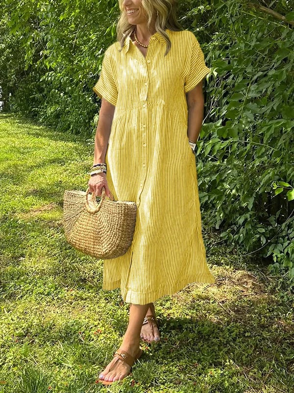 Mae | Striped Shirt Dress, Everyday Elegance