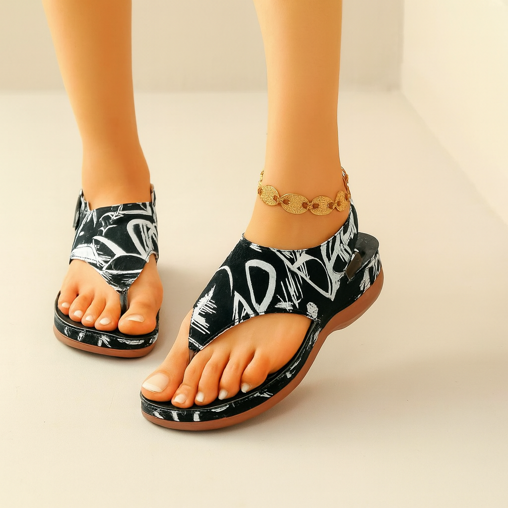 Mae | Orthopedic Floral Comfort Sandal