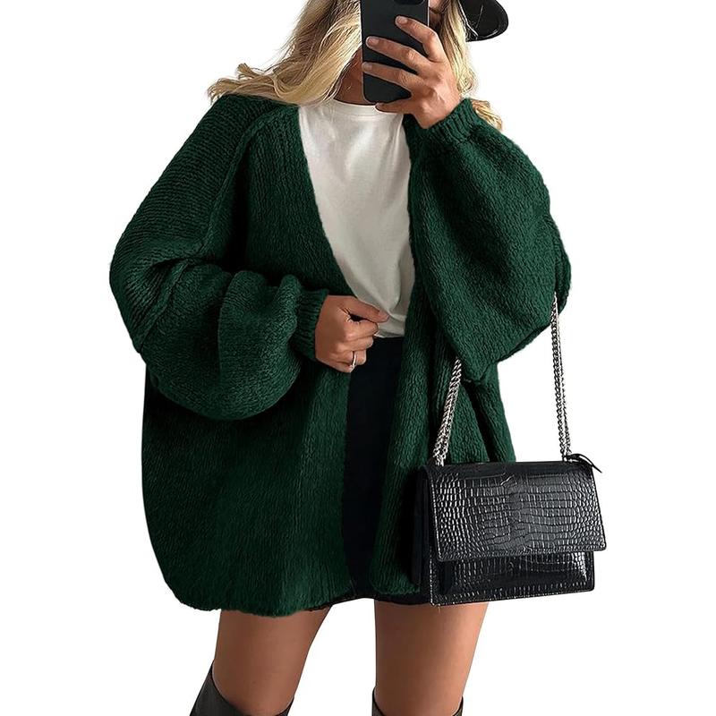 Veronika | Oversized Lantern Sleeve Knit Cardigan