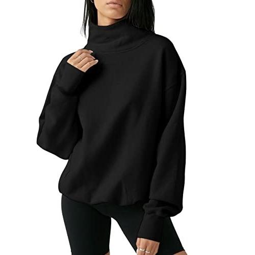 Camille | Oversized Turtleneck Pullover Sweatshirt