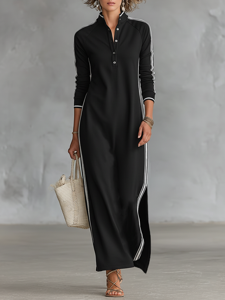 Suki | Maxi Shirtdress in Black