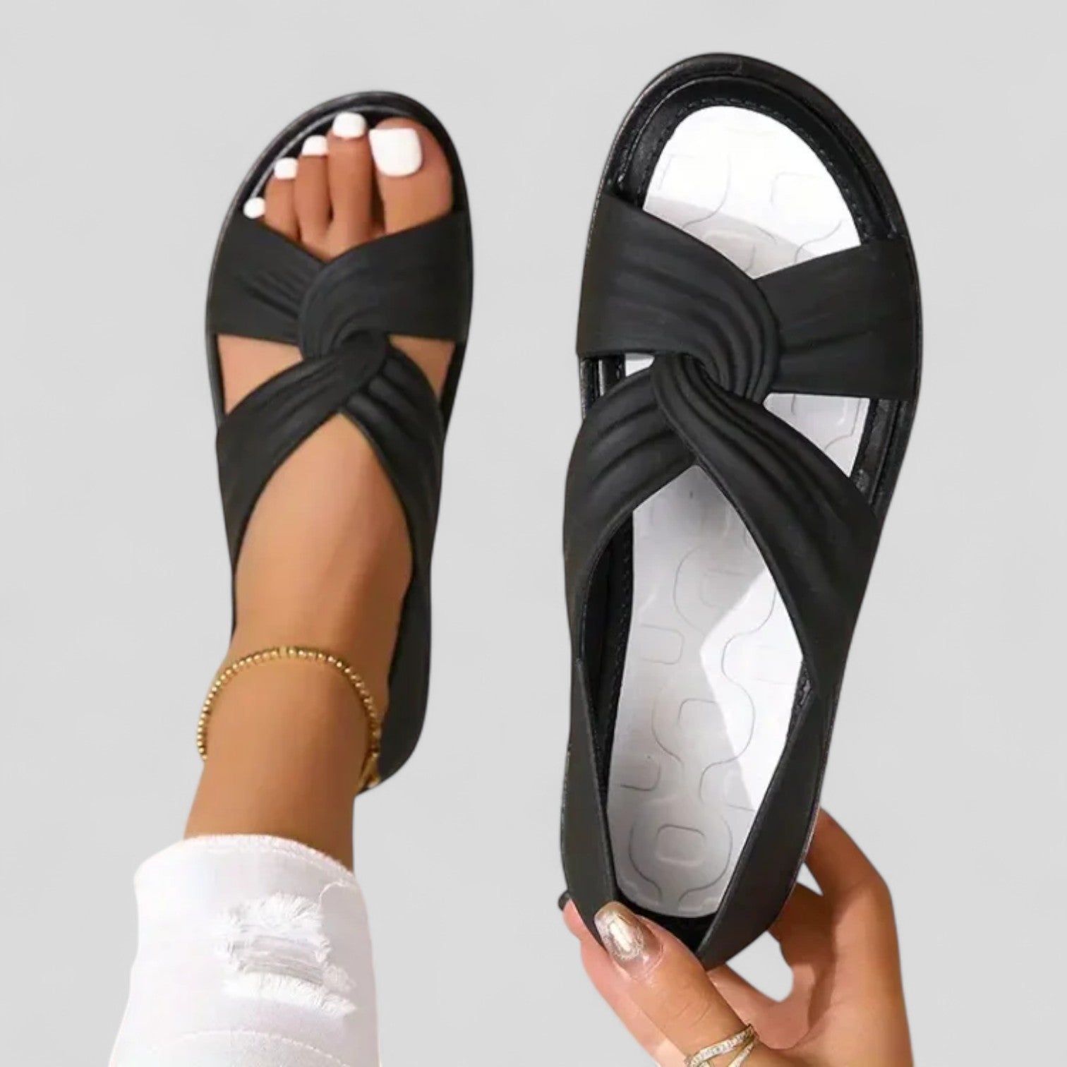 Judy | Orthopedic Crossover Strap Sandals